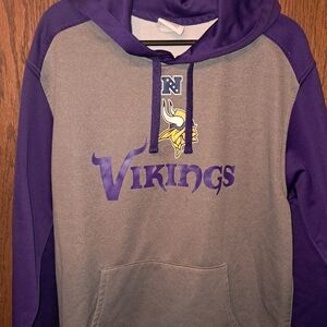 NFL Vikings Purple and Gray Men's Hoodie